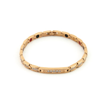 Sparkling - Negative Ion Bracelet - Rose Gold Plated with Swarovski Crystals